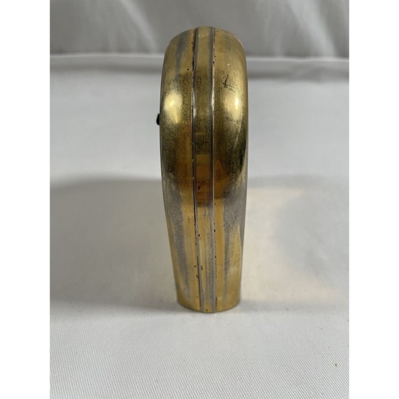 Vintage Bulova Quartz Gold Desk Clock Made in West Germany Tested Working - Picture 8 of 12